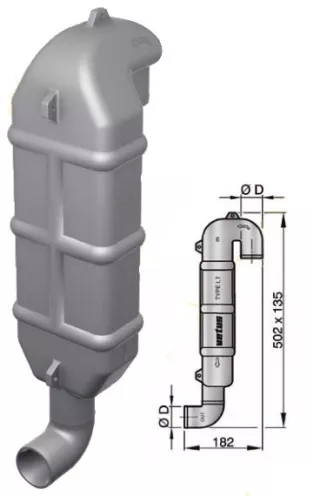 VETUS JOUTSENKAULA LT40 Ø 40 mm