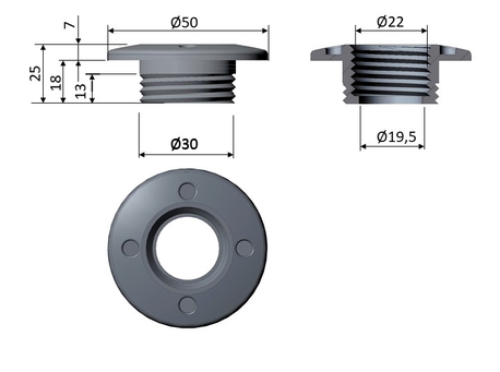 TERHI L&Auml;PIVIENTI 23mm , POHJATULPALLE 