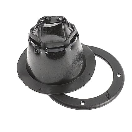 KAAPELIN L&Auml;PIVIENTI KUMI MUSTA  Kiristysnauhalla &Oslash; 120 mm   923630