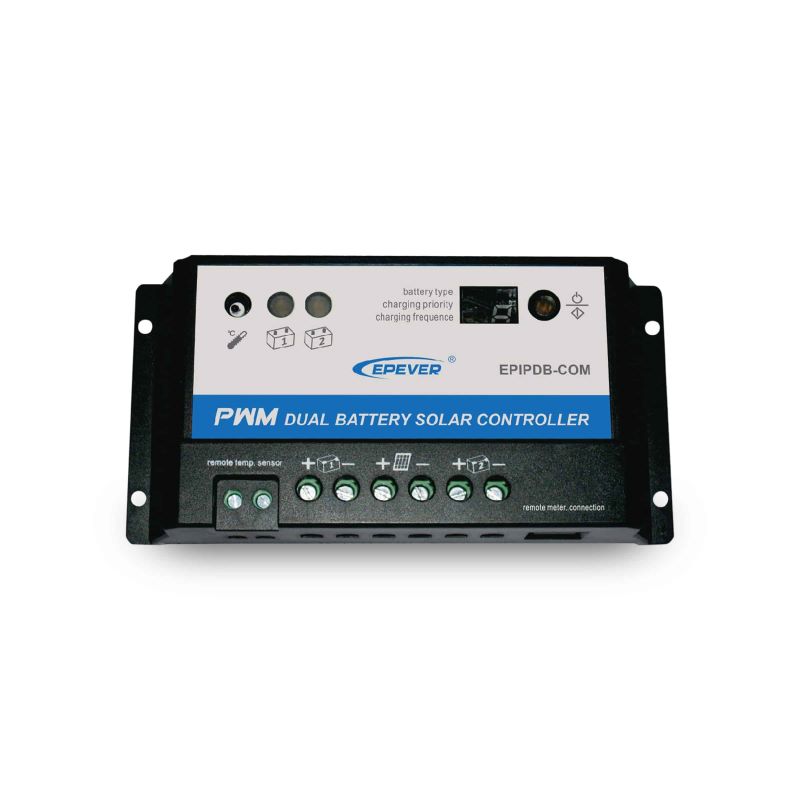 EP-SOLAR PWM DUAL BATTERY LATAUSS&Auml;&Auml;DIN - 12/24V - 20A